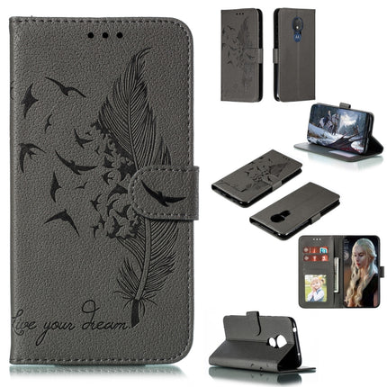 Feather Pattern Litchi Texture Horizontal Flip Leather Case with Wallet & Holder & Card Slots, For Motorola One Pro, For Motorola Moto E6, For Motorola Moto G7 Play, For Motorola Moto G7 Power