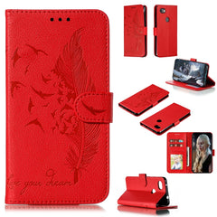 Feather Pattern Litchi Texture Horizontal Flip Leather Case with Wallet & Holder & Card Slots, For Google Pixel 3 XL, For Google Pixel 4XL, For Google Pixel 3, For Google Pixel 3a, For Google Pixel 3a XL, For Google Pixel 4