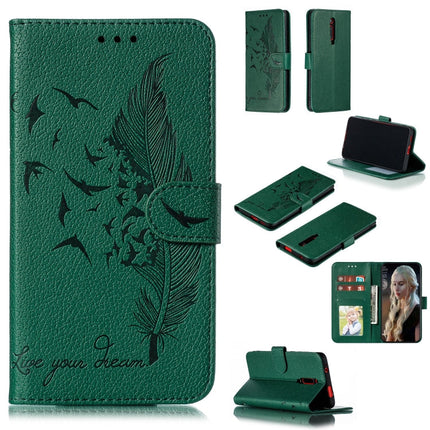 Feather Pattern Litchi Texture Horizontal Flip Leather Case with Wallet & Holder & Card Slots, For Xiaomi Redmi 7, For Xiaomi Redmi 7A, For Xiaomi Redmi K20, For Xiaomi Redmi Note 7