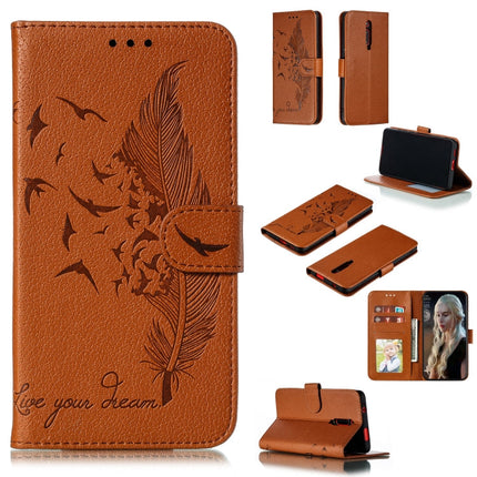 Feather Pattern Litchi Texture Horizontal Flip Leather Case with Wallet & Holder & Card Slots, For Xiaomi Redmi 7, For Xiaomi Redmi 7A, For Xiaomi Redmi K20, For Xiaomi Redmi Note 7