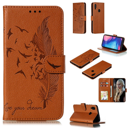 Feather Pattern Litchi Texture Horizontal Flip Leather Case with Wallet & Holder & Card Slots, For Xiaomi Redmi 7, For Xiaomi Redmi 7A, For Xiaomi Redmi K20, For Xiaomi Redmi Note 7