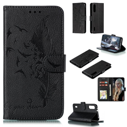 Feather Pattern Litchi Texture Horizontal Flip Leather Case with Wallet & Holder & Card Slots, For Xiaomi Mi 9, For Xiaomi Mi 9 SE, For Xiaomi Mi CC9, For Xiaomi Mi CC9e