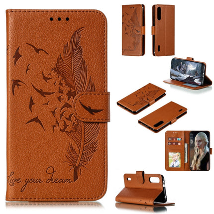 Feather Pattern Litchi Texture Horizontal Flip Leather Case with Wallet & Holder & Card Slots, For Xiaomi Mi 9, For Xiaomi Mi 9 SE, For Xiaomi Mi CC9, For Xiaomi Mi CC9e
