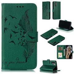 Feather Pattern Litchi Texture Horizontal Flip Leather Case with Wallet & Holder & Card Slots, For Huawei P Smart Z / Y9 Prime (2019), For Huawei P20 Lite (2019) / Nova 5i, For Huawei P30, For Huawei P30 Lite, For Huawei P30 Pro