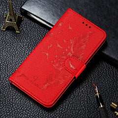 Feather Pattern Litchi Texture Horizontal Flip Leather Case with Wallet & Holder & Card Slots, For Huawei Y5 (2019) / Honor 8S, For Huawei Y6 (2019) / Honor Play 8A, For Huawei Y7 (2019), For Huawei Y9 (2019)