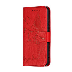 Feather Pattern Litchi Texture Horizontal Flip Leather Case with Wallet & Holder & Card Slots, For Huawei Y5 (2019) / Honor 8S, For Huawei Y6 (2019) / Honor Play 8A, For Huawei Y7 (2019), For Huawei Y9 (2019)
