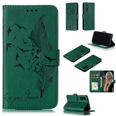 Feather Pattern Litchi Texture Horizontal Flip Leather Case with Wallet & Holder & Card Slots, For Huawei Y6 (2019) / Honor Play 8A, For Huawei Y7 (2019), For Huawei Y9 (2019), For Huawei Honor 9X Pro