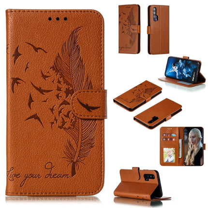 Feather Pattern Litchi Texture Horizontal Flip Leather Case with Wallet & Holder & Card Slots, For Huawei Honor 9X Pro, For Huawei Honor 10i / P Smart+ 2019 / Honor 20i / Honor 10 Lite, For Huawei Honor 20, For Huawei Honor 20 Pro
