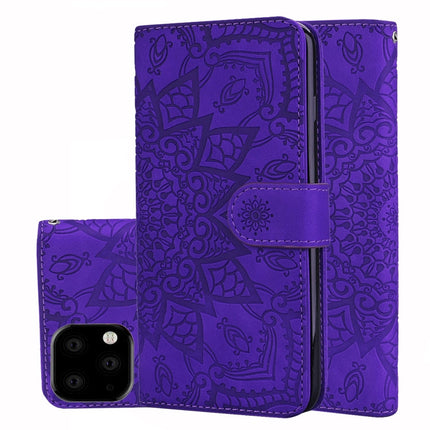 Calf Pattern Double Folding Design Embossed Leather Case with Wallet & Holder & Card Slots, For iPhone SE 2020 & 8 & 7, for iPhone XS / X, for iPhone 11 (6.1 inch), for iPhone 11 Pro (5.8 inch)
