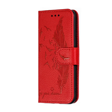 Feather Pattern Litchi Texture Horizontal Flip Leather Case with Wallet & Holder & Card Slots, For iPhone SE 2022 / SE 2020 / 8 / 7, For iPhone 7 Plus / 8 Plus, For iPhone 11 Pro, For iPhone 11