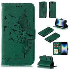 Feather Pattern Litchi Texture Horizontal Flip Leather Case with Wallet & Holder & Card Slots, For iPhone SE 2022 / SE 2020 / 8 / 7, For iPhone 7 Plus / 8 Plus, For iPhone 11 Pro, For iPhone 11