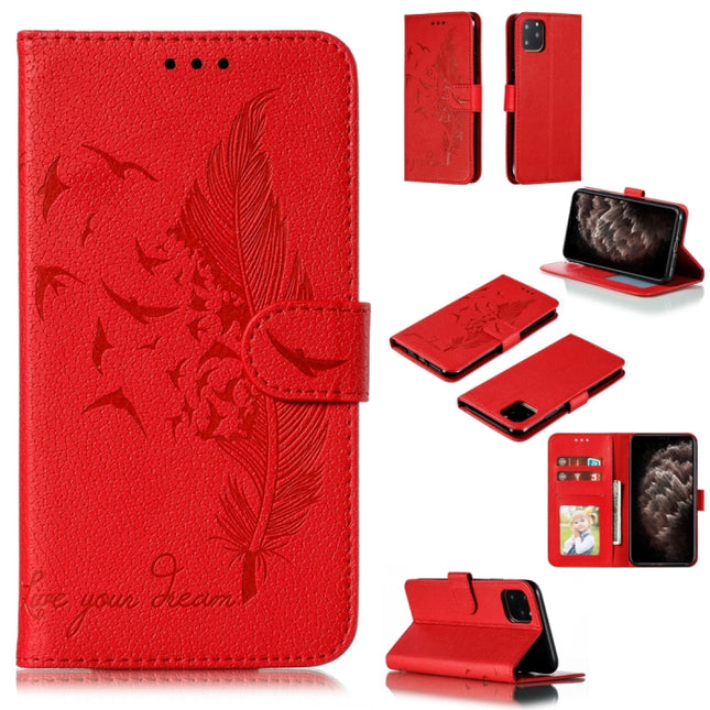 Feather Pattern Litchi Texture Horizontal Flip Leather Case with Wallet & Holder & Card Slots, For iPhone 11 Pro Max, For iPhone XS /X, For iPhone XR, For iPhone XS Max