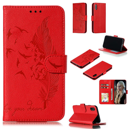 Feather Pattern Litchi Texture Horizontal Flip Leather Case with Wallet & Holder & Card Slots, For iPhone 11 Pro Max, For iPhone XS /X, For iPhone XR, For iPhone XS Max