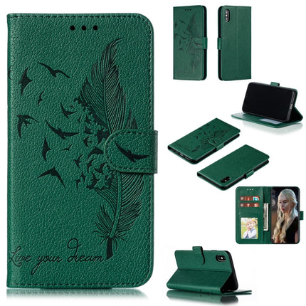 Feather Pattern Litchi Texture Horizontal Flip Leather Case with Wallet & Holder & Card Slots, For iPhone 11 Pro Max, For iPhone XS /X, For iPhone XR, For iPhone XS Max