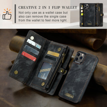 CaseMe-008 Detachable Multifunctional Horizontal Flip Leather Case with Card Slot & Holder & Zipper Wallet & Photo Frame