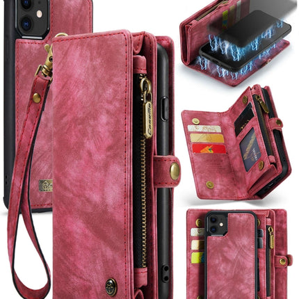 CaseMe-008 Detachable Multifunctional Horizontal Flip Leather Case with Card Slot & Holder & Zipper Wallet & Photo Frame