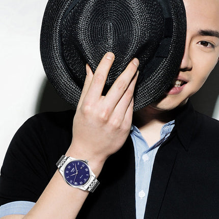 SKMEI 9058 Multifunctional Outdoor Fashion Waterproof Steel Strip Quartz Wrist Watch