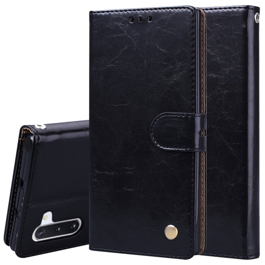 Business Style Oil Wax Texture Horizontal Flip Leather Case with Holder & Card Slots & Wallet, For Galaxy Note 10, For Galaxy Note 10 Pro / Note 10+