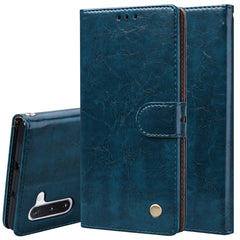 Business Style Oil Wax Texture Horizontal Flip Leather Case with Holder & Card Slots & Wallet, For Galaxy Note 10, For Galaxy Note 10 Pro / Note 10+