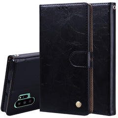 Business Style Oil Wax Texture Horizontal Flip Leather Case with Holder & Card Slots & Wallet, For Galaxy Note 10, For Galaxy Note 10 Pro / Note 10+