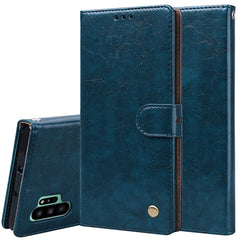 Business Style Oil Wax Texture Horizontal Flip Leather Case with Holder & Card Slots & Wallet, For Galaxy Note 10, For Galaxy Note 10 Pro / Note 10+