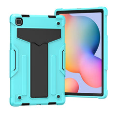 T-shaped Bracket Contrast Color Shockproof PC + Silicone Protective Case, For iPad Air 2022 / 2020 10.9 / iPad Pro 11, For Samsung Galaxy Tab A7 10.4 (2020), For Samsung Galaxy Tab S8 / Galaxy Tab S7 T870 / T875