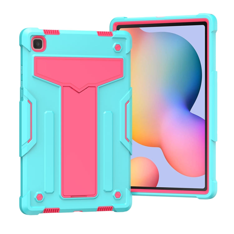 T-shaped Bracket Contrast Color Shockproof PC + Silicone Protective Case, For Samsung Galaxy Tab A7 10.4 (2020), For iPad Air 2022 / 2020 10.9 / iPad Pro 11, For Samsung Galaxy Tab S8 / Galaxy Tab S7 T870 / T875