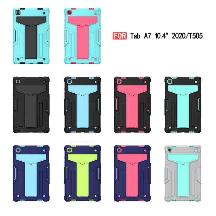 T-shaped Bracket Contrast Color Shockproof PC + Silicone Protective Case, For Samsung Galaxy Tab A7 10.4 (2020), For iPad Air 2022 / 2020 10.9 / iPad Pro 11, For Samsung Galaxy Tab S8 / Galaxy Tab S7 T870 / T875