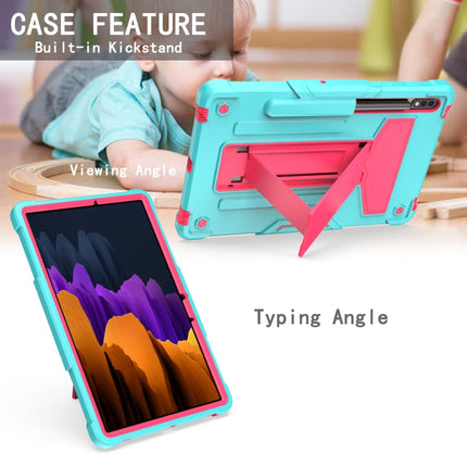 T-shaped Bracket Contrast Color Shockproof PC + Silicone Protective Case, For Samsung Galaxy Tab S8 / Galaxy Tab S7 T870 / T875, For Samsung Galaxy Tab S6 Lite P610/615