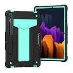 For Samsung Galaxy Tab S8 / Galaxy Tab S7 T870 / T875 / Black+Mint Geen