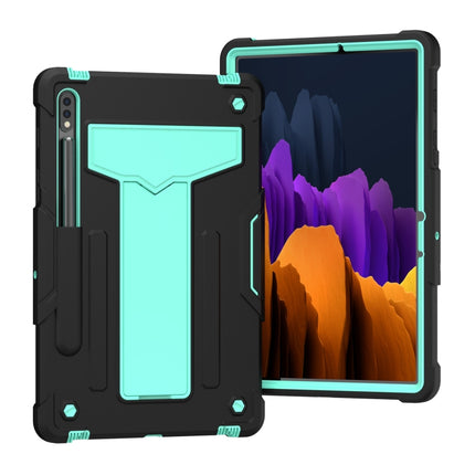T-shaped Bracket Contrast Color Shockproof PC + Silicone Protective Case, For Samsung Galaxy Tab S8 / Galaxy Tab S7 T870 / T875, For Samsung Galaxy Tab S6 Lite P610/615