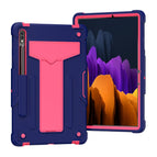 For Samsung Galaxy Tab S8 / Galaxy Tab S7 T870 / T875 / Navy+Rose Red
