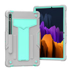 For Samsung Galaxy Tab S8 / Galaxy Tab S7 T870 / T875 / Grey+Mint Green
