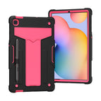 For Samsung Galaxy Tab S6 Lite P610/615 / Black+Rose Red