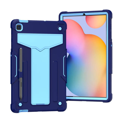 T-shaped Bracket Contrast Color Shockproof PC + Silicone Protective Case, For Samsung Galaxy Tab S8 / Galaxy Tab S7 T870 / T875, For Samsung Galaxy Tab S6 Lite P610/615