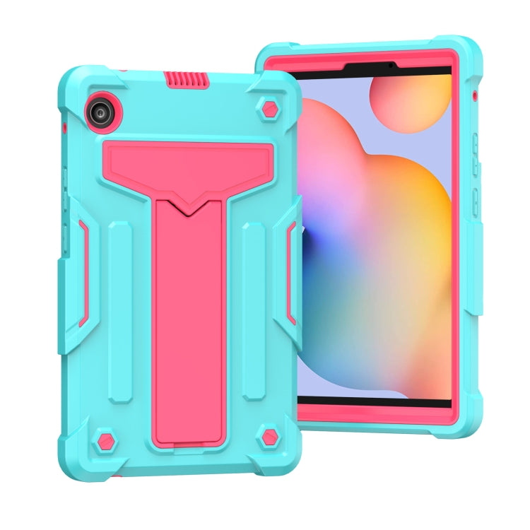 T-shaped Bracket Contrast Color Shockproof PC + Silicone Protective Case, For Samsung Galaxy Tab S6 Lite P610/615, For Huawei MatePad T8, For Huawei MediaPad T5