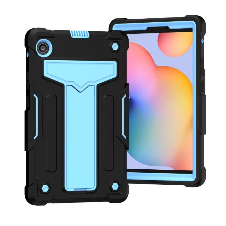 T-shaped Bracket Contrast Color Shockproof PC + Silicone Protective Case, For Samsung Galaxy Tab S6 Lite P610/615, For Huawei MatePad T8, For Huawei MediaPad T5