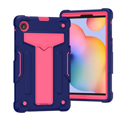 T-shaped Bracket Contrast Color Shockproof PC + Silicone Protective Case, For Huawei MatePad T8, For Huawei MediaPad T5