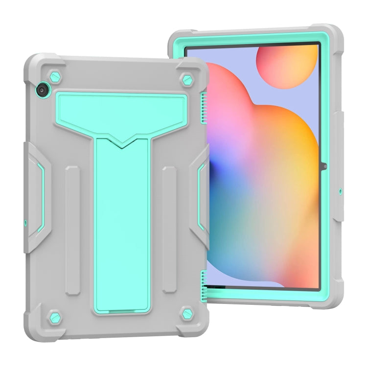 T-shaped Bracket Contrast Color Shockproof PC + Silicone Protective Case, For Samsung Galaxy Tab S6 Lite P610/615, For Huawei MatePad T8, For Huawei MediaPad T5