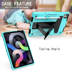 T-shaped Bracket Contrast Color Shockproof PC + Silicone Protective Case, For iPad Air 2022 / 2020 10.9 / iPad Pro 11, For Samsung Galaxy Tab A7 10.4 (2020), For Samsung Galaxy Tab S8 / Galaxy Tab S7 T870 / T875