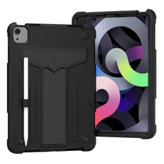 T-shaped Bracket Contrast Color Shockproof PC + Silicone Protective Case, For iPad Air 2022 / 2020 10.9 / iPad Pro 11, For Samsung Galaxy Tab A7 10.4 (2020), For Samsung Galaxy Tab S8 / Galaxy Tab S7 T870 / T875