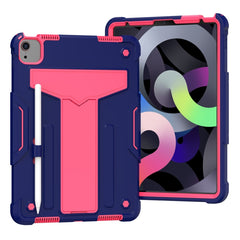 T-shaped Bracket Contrast Color Shockproof PC + Silicone Protective Case, For iPad Air 2022 / 2020 10.9 / iPad Pro 11, For Samsung Galaxy Tab A7 10.4 (2020), For Samsung Galaxy Tab S8 / Galaxy Tab S7 T870 / T875