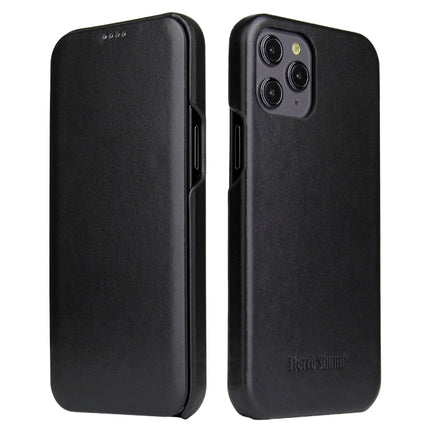 Fierre Shann Business Magnetic Horizontal Flip Genuine Leather Case, For iPhone X / XS, For iPhone XR, For iPhone XS Max, For iPhone 11, For iPhone 11 Pro, For iPhone 11 Pro Max, For iPhone 12 mini, For iPhone 12 / 12 Pro