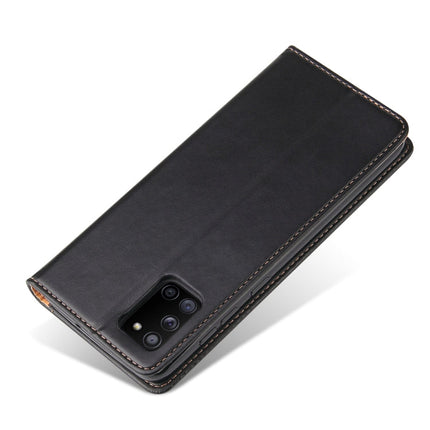 Fierre Shann PU Genuine Leather Texture Horizontal Flip Leather Case with Holder & Card Slots & Wallet, For Samsung Galaxy A31, For Samsung Galaxy A51 5G, For Samsung Galaxy A71 5G