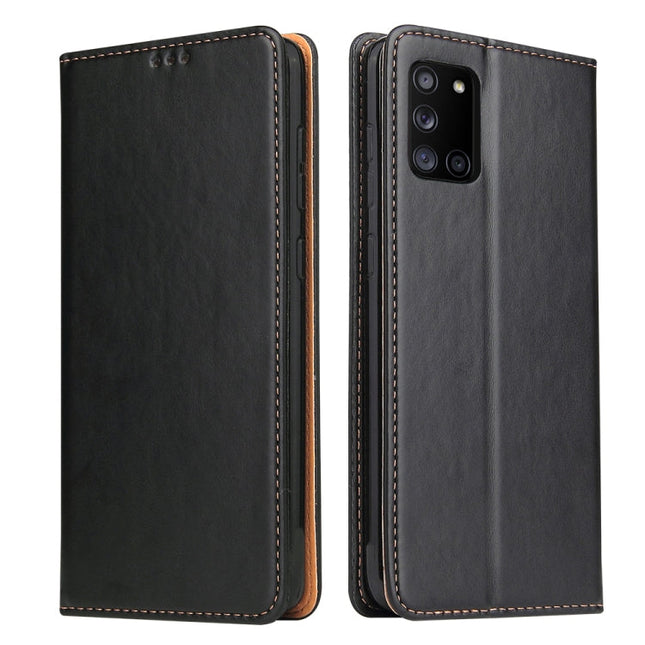 Fierre Shann PU Genuine Leather Texture Horizontal Flip Leather Case with Holder & Card Slots & Wallet, For Samsung Galaxy A31, For Samsung Galaxy A51 5G, For Samsung Galaxy A71 5G