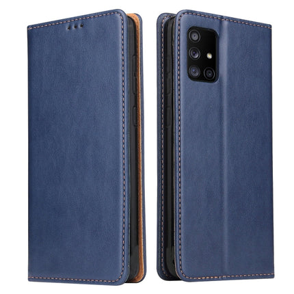 Fierre Shann PU Genuine Leather Texture Horizontal Flip Leather Case with Holder & Card Slots & Wallet, For Samsung Galaxy A31, For Samsung Galaxy A51 5G, For Samsung Galaxy A71 5G