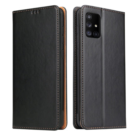 Fierre Shann PU Genuine Leather Texture Horizontal Flip Leather Case with Holder & Card Slots & Wallet, For Samsung Galaxy A31, For Samsung Galaxy A51 5G, For Samsung Galaxy A71 5G