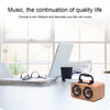 FT-4002 Wooden Wireless Bluetooth Portable Retro Subwoofer Speakers, Support TF card & USB MP3 Playback, Black Wood Grain, Yellow Wood Grain, Red Wood Grain