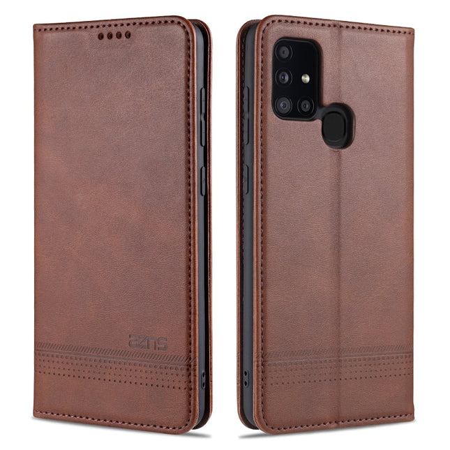 AZNS Magnetic Calf Texture Horizontal Flip Leather Case with Card Slots & Holder & Wallet, For Samsung Galaxy M31