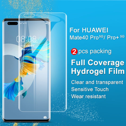 2 PCS IMAK Hydrogel Film III Full Coverage Screen Protector, For Huawei Mate 40 Pro 5G, For Huawei Mate 40 Pro+ 5G, For OnePlus 8T, For Google Pixel 4a 4G, For Google Pixel 4a 5G, For Asus Zenfone 7 ZS670KS, For Samsung Galaxy S20+, For Sony Xperia 5 I...